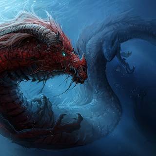 Chinese art dragon wallpaper