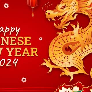Happy Chinese New Year 2024 wallpaper