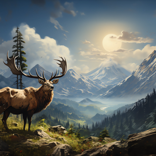 Reindeer 4k wallpaper