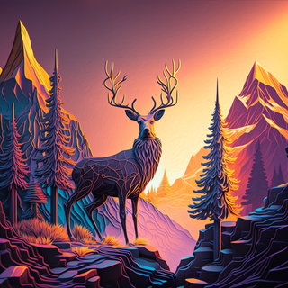 Reindeer 4k wallpaper