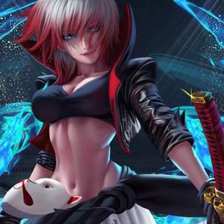 Anime warrior 4k wallpaper