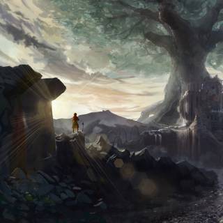 Anime warrior 4k wallpaper