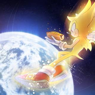 Super Sonic desktop wallpaper