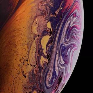 iPhone XS Max gold wallpaper