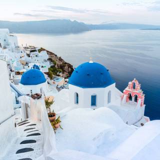 Santorini iPhone wallpaper