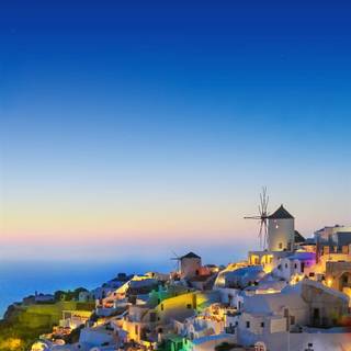 Santorini iPhone wallpaper