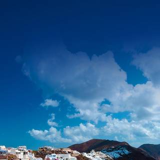 Santorini iPhone wallpaper