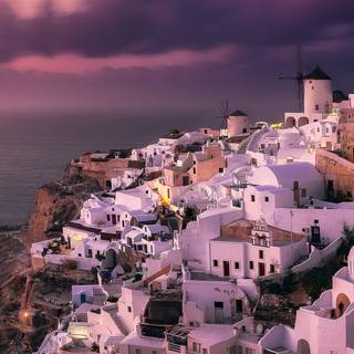 Santorini iPhone wallpaper