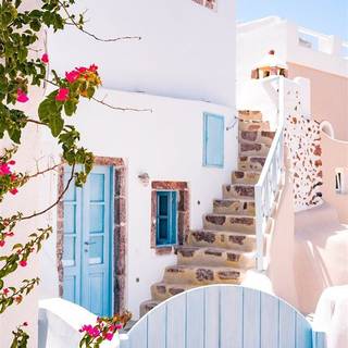 Santorini iPhone wallpaper