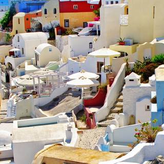 Santorini iPhone wallpaper