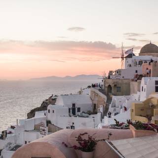 Santorini iPhone wallpaper