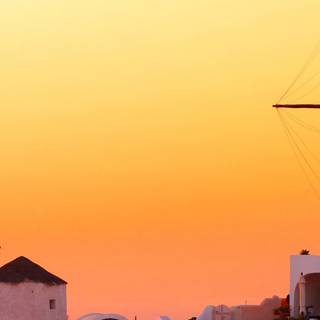 Santorini iPhone wallpaper