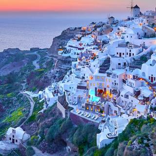 Santorini iPhone wallpaper