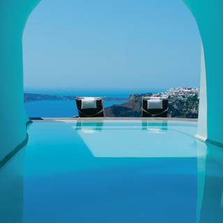 Santorini iPhone wallpaper