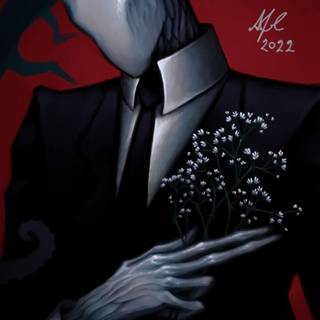 Slenderman iPhone wallpaper