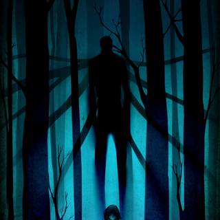 Slenderman iPhone wallpaper