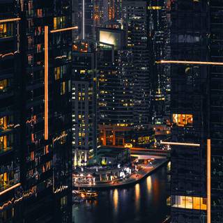 iPhone city night wallpaper