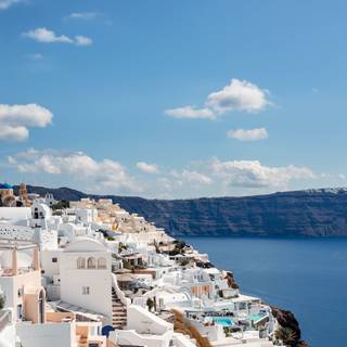 Santorini iPhone wallpaper