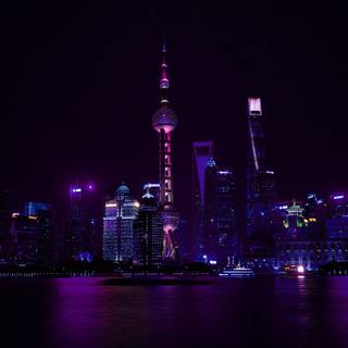 iPhone city night wallpaper