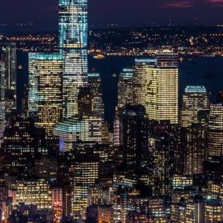 iPhone city night wallpaper