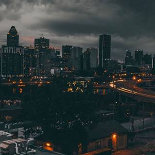 iPhone city night wallpaper