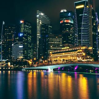 iPhone city night wallpaper