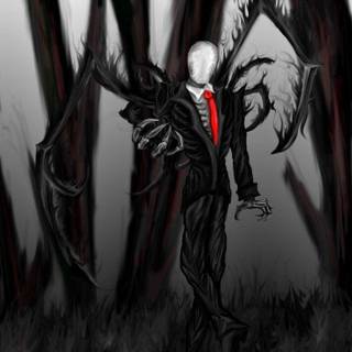 Slenderman iPhone wallpaper