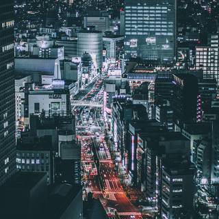 iPhone city night wallpaper