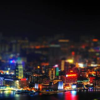 iPhone city night wallpaper