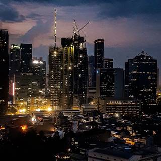 iPhone city night wallpaper