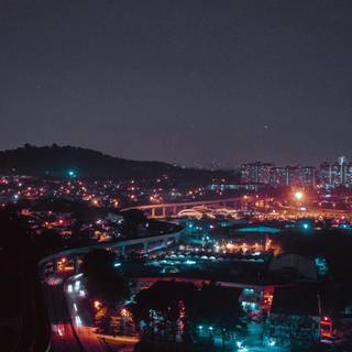 iPhone city night wallpaper