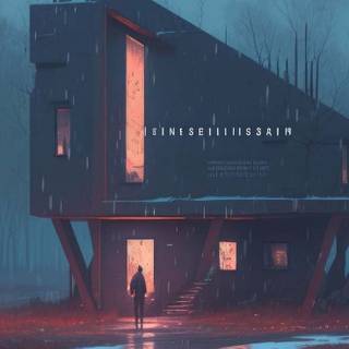 Modern house iPhone wallpaper