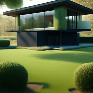 Modern house iPhone wallpaper