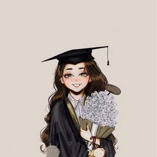 Graduation anime girl wallpaper