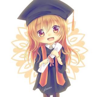 Graduation anime girl wallpaper
