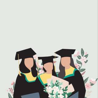 Graduation anime girl wallpaper