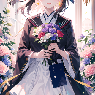 Graduation anime girl wallpaper