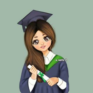 Graduation anime girl wallpaper