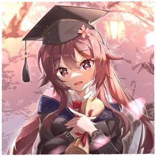 Graduation anime girl wallpaper