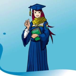 Graduation anime girl wallpaper