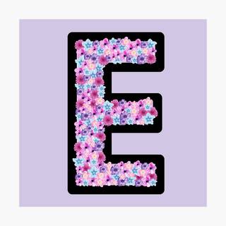 Purple letter E wallpaper