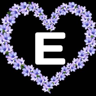 Purple letter E wallpaper