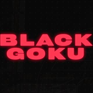 Black Goku glowing wallpaper