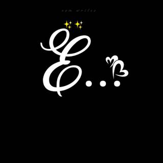 Black letter E wallpaper