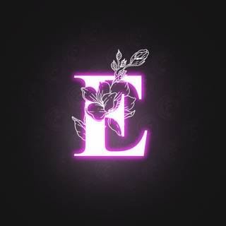 Purple letter E wallpaper