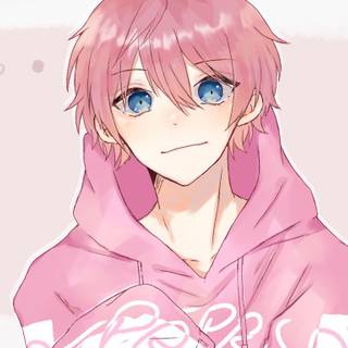 Pink boy anime wallpaper