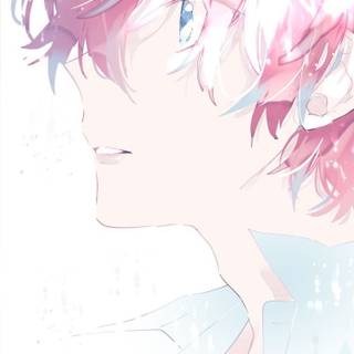 Pink boy anime wallpaper