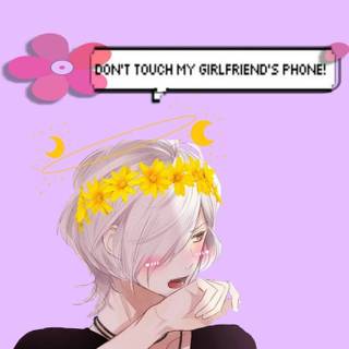 Pink boy anime wallpaper