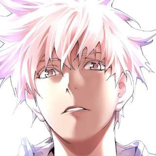 Pink boy anime wallpaper
