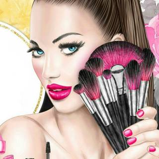 Beauty parlor logo wallpaper